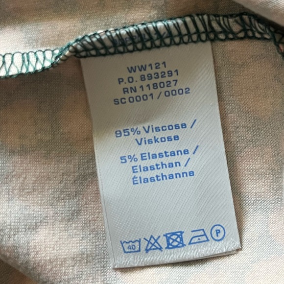 Boden Anna Jersey Floral polka dot Belted Midi Dress Green Women's Size 16 Long - Picture 7 of 16